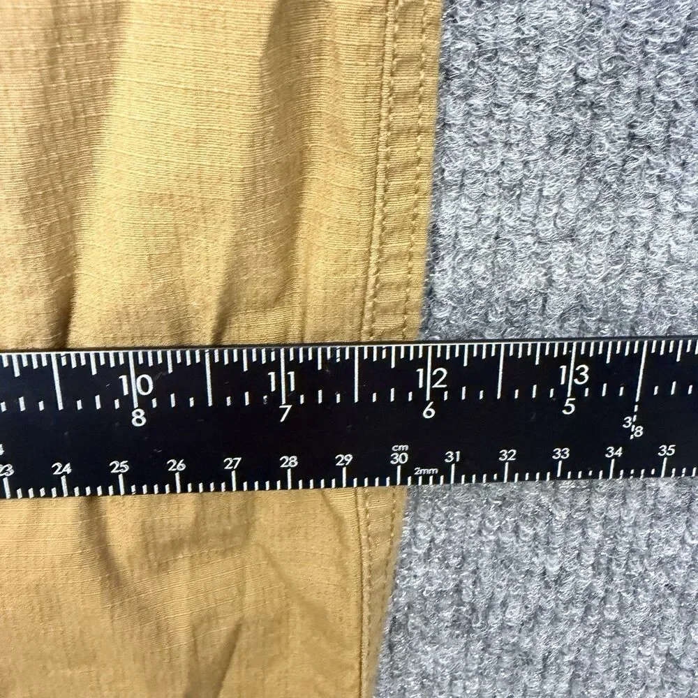 Vuori Straight Leg Pants in Mustard Brown with White Drawstring